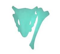 Fogcroll Épingle à cheveux en forme de tête mort qui brille dans le noir avec bâton os, accessoires pour uniques Halloween, qualité supérieure, clip durable, cadeau parfait une sœur Vert fluor