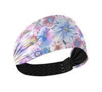 Foget Me Not Flower Bandeau rafraîchissant pour femme Motif floral Violet