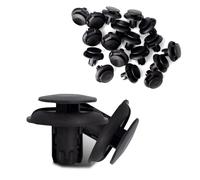Fogfar Lot de 20 clips de rechange pour pare-chocs de voiture en nylon et plastique 91512-SX0-003, clip de montage de 8 mm, panneau de protection anti-éclaboussures, clip d'extension à enfoncer,