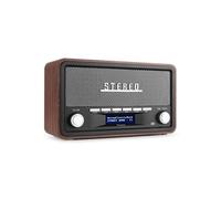 Audizio FOGGIA Radio Dab+ Portable Stéréo 50W - Gris, Fonction Réveil, Streaming Bluetooth, Radio FM, Entrée AUX Jack 3,5mm, 20 Stations Préréglées, Idéal pour Écouter la Radio Partout