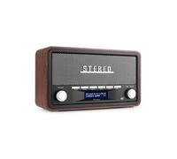 Audizio Radio DAB+ portable FOGGIA – Stéréo 50W, Bluetooth, Radio FM, Réveil, Jack 3,5mm – Gris
