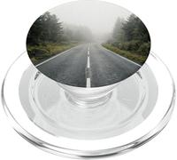Foggy Forest Road Moody Landscape Minimal Scène PopSockets PopGrip pour MagSafe