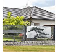 Foggy Mountain Bannière murale avec corde de suspension 89 x 180 cm pour intérieur ou extérieur Nouvel An, remise de diplôme, mariage, fête d'anniversaire