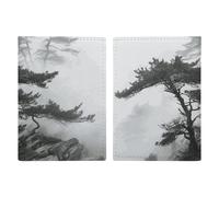 Foggy Mountain Étui de protection pour passeport avec fente pour passeport, portefeuille de voyage, porte-documents pour homme et femme