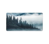 Foggy Mountains Grand tapis de souris de jeu, antidérapant pour clavier de bureau, travail/maison, 30 x 60 cm