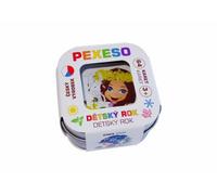 Foghorn Jeu de mémoire imperméable pour enfants 64 cartes dans une boîte en fer 6x6x4cm Foghorn