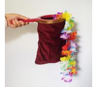 Fogilas Leis hawaïen coloré apparaissant à partir de tours de magie de sac vide, accessoires de gadget pour spectacle de scène