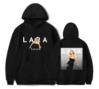 FOGIMEIGB Sweat à capuche Lara Fabian Tour 2025 pour cosplay, vêtements décontractés et tendance, Noir , L