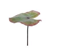 Foglia Loto Decorativa 18x82cm Verde Decoro Casa Giardino