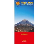 Fogo & Brava 1:50.000: Tourist & Hiking Map, Landkarte, Wanderkarte 1:50.000