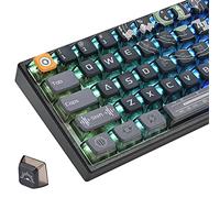Fogruaden Pudding Keycaps Lot de 118 touches mécaniques à sublimation thermique 60 % ASA (son gris)