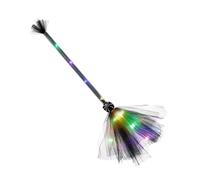Fogukier Balai De Sorcière D'Halloween - Balai De Sorcière Lumineux De 65 Cm Avec LED, Ba-lai De S-orcière Volant, Accessoires De B-alai D'Halloween, Accessoires De Costume De Cosplay Pour Masquée