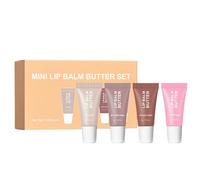 Fogukier Baume À Lèvres Hydratant,4 Pièces Baume Hydratant Non Déposant - Set De Beurre Naturel Gonflant | Idéal Pour Femmes Et Filles Pour Les Jours Bureau Anniversaire Fête Mariage Travail Et