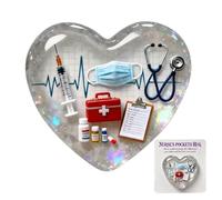 Fogukier Pochette Câlin Infirmière - Souvenir en Acrylique 2D Motivant | Cartes Cadeaux Inspirantes - pour Étudiants en Soins Infirmiers, Personnel Hospitalier, Aidants, Anniversaire, Noël et