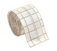 Fogukier Ruban De Pour Les Arts Créatifs - 2 Mètres Sangle Tissée,Ruban Décoratif Couleur Champagne | Pour L'Emballage Des Cadeaux Pendant Les Fêtes Les Décorations De L'Arbre De Le Nœud La Couronne