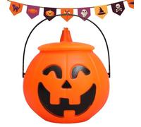Fogukier Seau à friandises ou à la Citrouille,Seau à friandises à la Citrouille - Seaux de Bonbons d'halloween pour Les | Seau de Festival d'horreur pour des Bonbons ou des friandises avec poignée