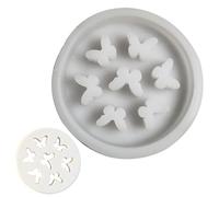 Fogukier Support de Composition Florale, Moule à Tige de Fleur | Rond en Silicone époxy en Forme de Papillon pour Fleurs,2X Moule de Support de Tige de Fleur, Moule en époxy pour Arrangement Floral,