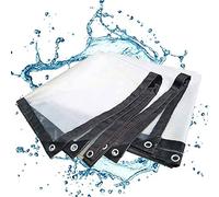 FOGUO Bâche De Protection en Polyéthylène 12x15m, Bâche Imperméable Et Indéchirable, Bache Plastique Etanche, Bache De Protection Extérieur & Intérieur, Untra Haute Densité, 420g/m²