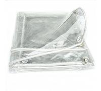 FOGUO Bâche Imperméable Transparente avec Oeillets 1.3x0.9m, Bâche de Protection Imperméable, Bache Etanche Haute Densite, Indéchirable et Coupe-Vent Bâche, pour Mobilier de Jardin