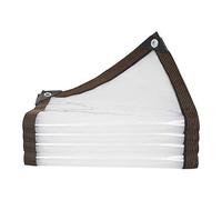 FOGUO Bache Plastique Transparente 4x1m, Transparente Bâche De Protection en PVC, Bache Toiture Etanche, Bache Bois Exterieur, Imperméable Et Indéchirable, pour Table Chaise Meubles