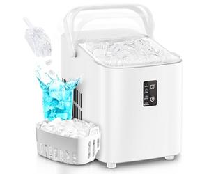 FOHERE Machine à Glaçons 14 kg, avec Poignée, Autonettoyante, 2 Tailles