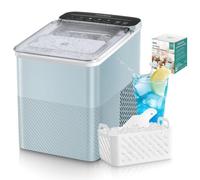 FOHERE Machine à Glaçons 14KG, Autonettoyante, 2 Tailles de Glaçons