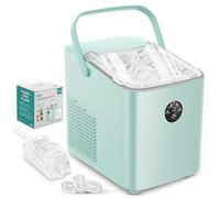 FOHERE Machine à Glaçons avec Poignée, 14kg, 2 Tailles, Autonettoyante