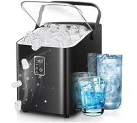 Fohere Machine A Glacons, Glacons En 5 Minutes, 14 Kg En 24 Heures, Mini Machine A Glacons Autonettoyante, 2 Tailles De Glacons Pour Multicolore