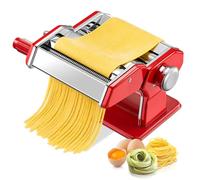 FOHERE Machine à Pâtes Manuelle, 7 Épaisseurs Réglables, 3 in 1