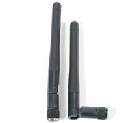 Fohevers Lot de 2 antennes WiFi 2 G/2,4 G - Adaptateur mâle SMA rotatif à 90° - Antenne de signal Wi-Fi omnidirectionnelle 2DBi pour routeur sans fil