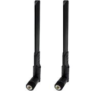 Fohevers Lot de 2 antennes WiFi 4G SMA mâle, adaptateur rotatif à 90°, antenne 5DBi 4G LTE antenne de signal Wi-Fi omnidirectionnelle pour routeur sans fil