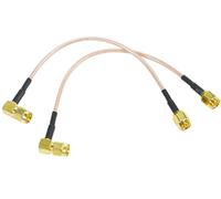 Fohevers Lot de 2 câbles d'extension SMA mâle vers mâle RG316 de 15 cm pour antenne Wi-Fi périphériques LAN sans fil