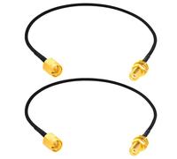 Fohevers Lot de 2 câbles d'extension SMA mâle vers SMA femelle RG174 30 cm Câble coaxial à faible perte