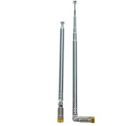 Fohevers Lot de 2 connecteurs télescopiques 6 sections pour antenne AM/FM Ariels Radio HD DAB Réception stéréo Home Cinéma Réception