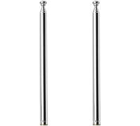 Fohevers Lot de 2 connecteurs télescopiques à 5 sections pour antenne AM/FM Ariels Radio HD DAB Réception stéréo Home Cinéma