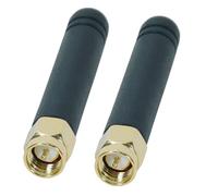 Fohevers Lot de 2 mini antennes WiFi 2,4 G avec connecteur mâle SMA 2DBi - Antenne de signal Wi-Fi omnidirectionnelle pour routeur sans fil et moniteur de surveillance vidéo