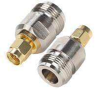 Fohevers Lot de 2 N femelle vers SMA mâle SMA vers N SMA vers connecteur coaxial de type N