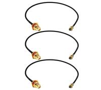 Fohevers Lot de 3 câbles coaxiaux U.FL IPX IPEX vers SMA femelle Bulkhead 1,13 mm IPEX Antenne Câble d'extension 15 cm (6") pour routeur WiFi sans fil