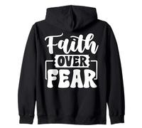 Foi Avant Peur - Message Motivant et Inspirant Sweat à Capuche