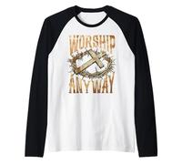 Foi chrétienne Adoration Quoi qu'il en Soit Louange Jésus Manche Raglan