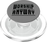 Foi chrétienne Adoration Quoi qu'il en Soit Louange Jésus PopSockets PopGrip pour MagSafe