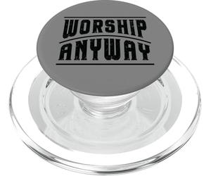 Foi chrétienne Adoration Quoi qu'il en Soit Louange Jésus PopSockets PopGrip pour MagSafe