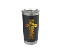 Foi chrétienne Bible Ecriture Dieu a aimé le monde Croix Gobelet isotherme en acier inoxydable double paroi