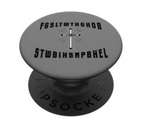 Foi chrétienne Bible Ecriture Dieu a aimé Le Monde Croix PopSockets PopGrip Adhésif