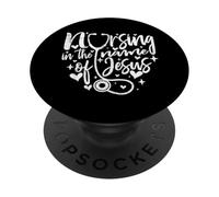 Foi chrétienne Infirmière Infirmière au nom de Jésus PopSockets PopGrip Adhésif