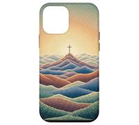 Foi Chrétienne Jésus Croix Montagne Lever du Soleil Croyant Coque pour iPhone 12 Mini