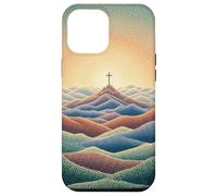 Foi Chrétienne Jésus Croix Montagne Lever du Soleil Croyant Coque pour iPhone 12 Pro Max
