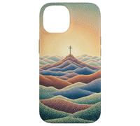 Foi Chrétienne Jésus Croix Montagne Lever du Soleil Croyant Coque pour iPhone 14
