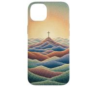 Foi Chrétienne Jésus Croix Montagne Lever du Soleil Croyant Coque pour iPhone 14 Plus