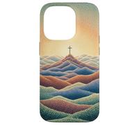 Foi Chrétienne Jésus Croix Montagne Lever du Soleil Croyant Coque pour iPhone 14 Pro